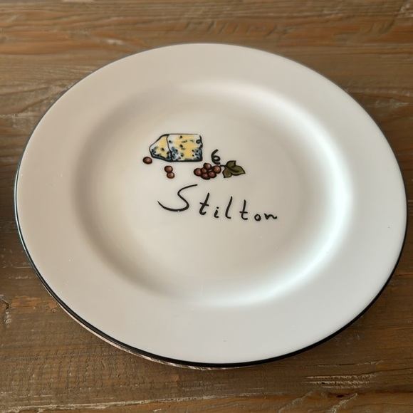 Pottery Barn Cocktail Plates “Cheese” - Picture 6 of 12